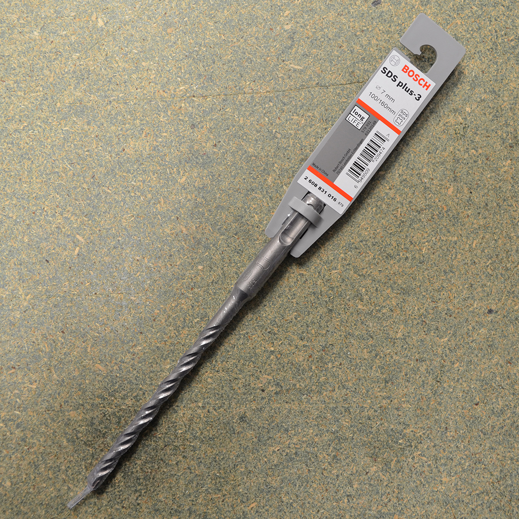 sds-7-x-160 7mm SDS plus 3 Masonry Long Life Drill Bits - Image 1