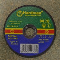 Hardman 4" Metal Cutting Disc