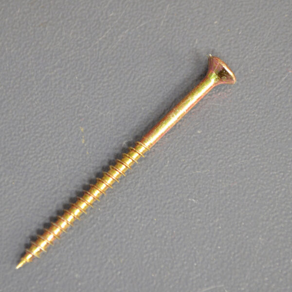 6mm Zinc+Yellow Hardened Countersunk Chipboard Screw