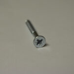 8 Gauge Zinc+Clear Hardened Twin Thread Countersunk Wood Screw - Image 2