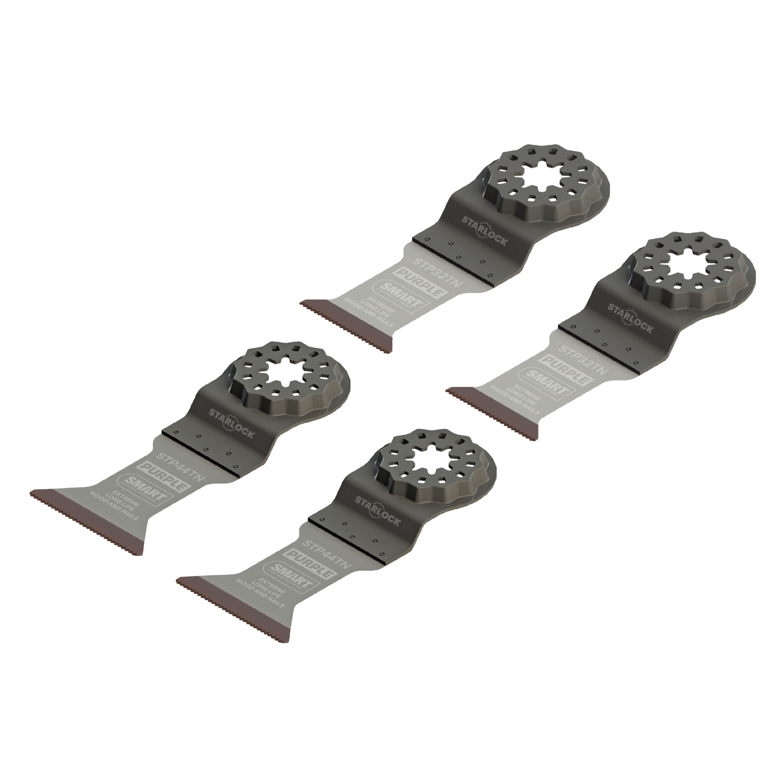 STP4MAX SMART Starlock 4 Piece Bi-metal/Rapid Wood Blade Set - Image 1