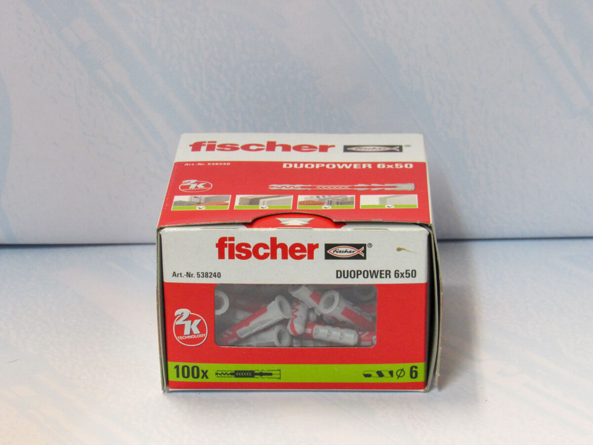 Fischer DuoPower Plugs 6mm x 50mm (100) - Image 2