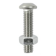 TIMco Button Screw & Nut Stainless Steel