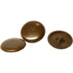 Brown Pozi Screw Cover Caps 25 pack