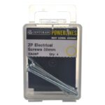 50mm ZP Electrical Screws 4 pack
