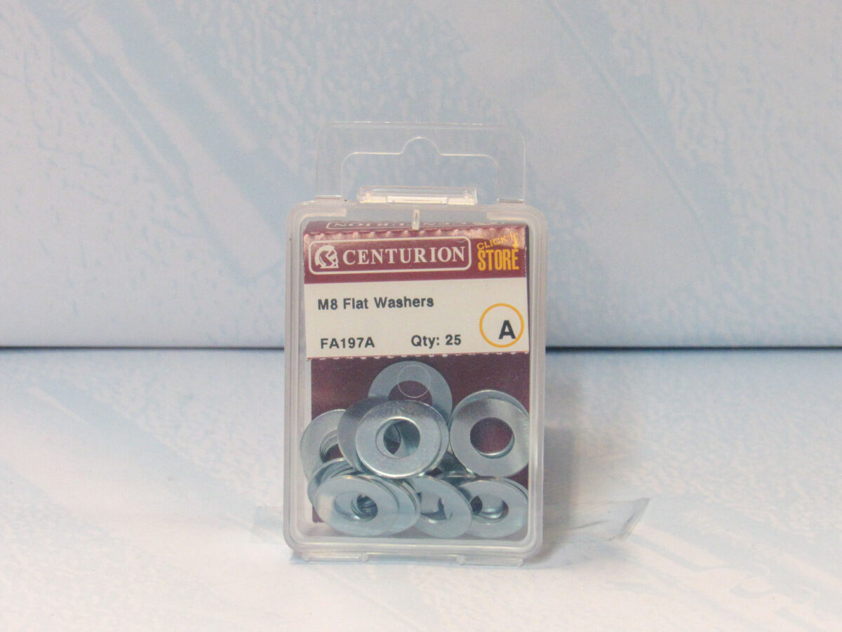 M8 ZP Flat Washers 25 pack - Image 2
