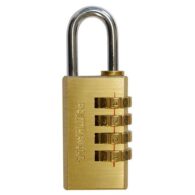 FAITHFULL 38mm Combination Padlock Brass