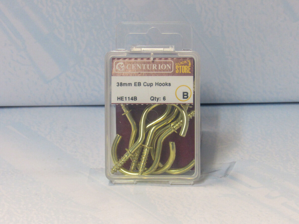 38mm EB Shouldered Cup Hook 6 pack - Image 2