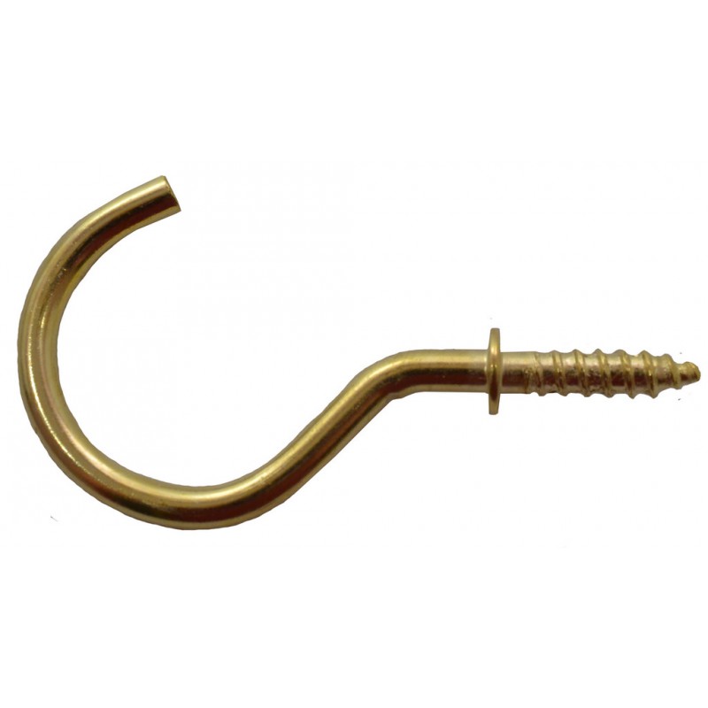 HE114B-P 38mm EB Shouldered Cup Hook 6 pack - Image 1