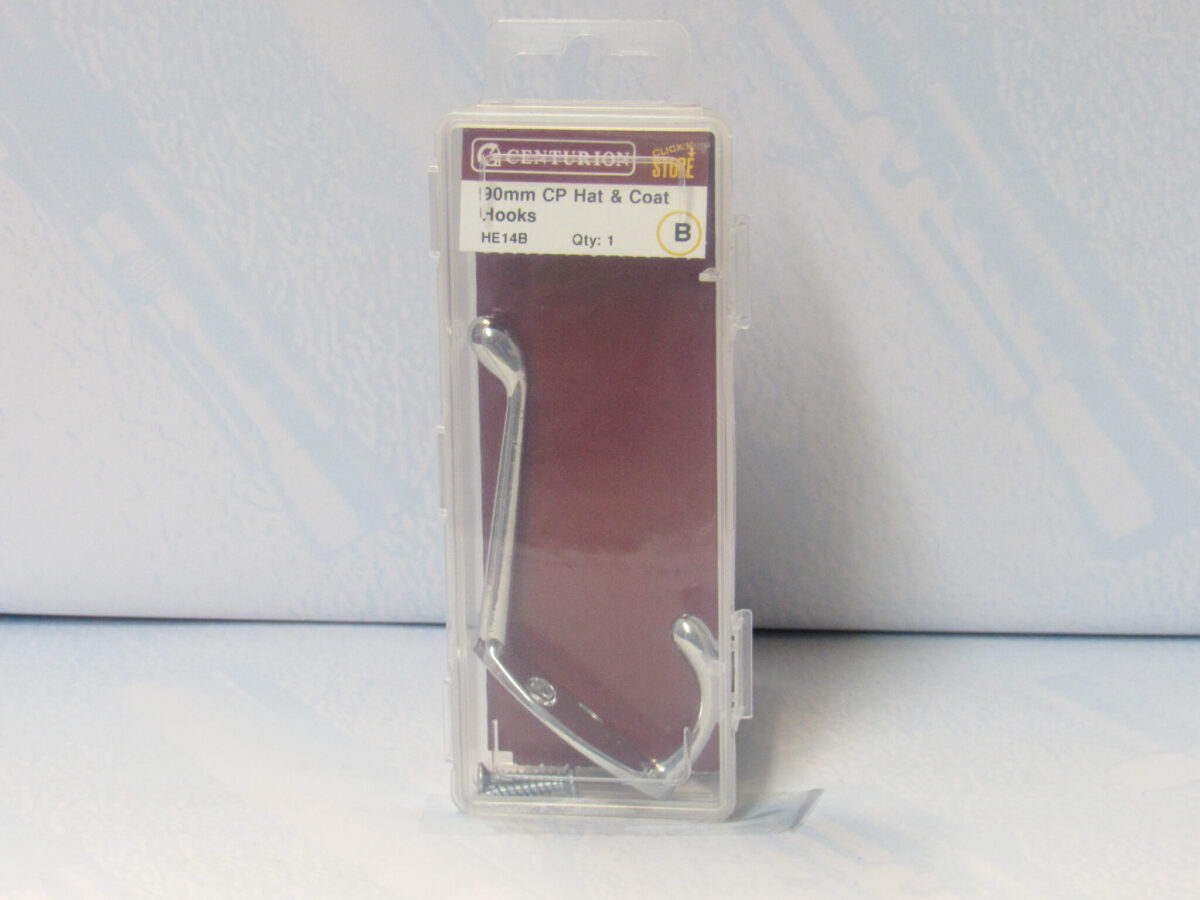 90mm CP Die Cast Hat & Coat Hooks - Image 2