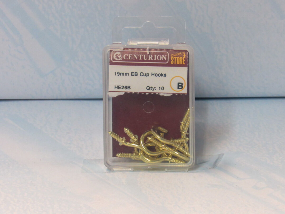 19mm EB Shouldered Cup Hook 10 pack - Image 2
