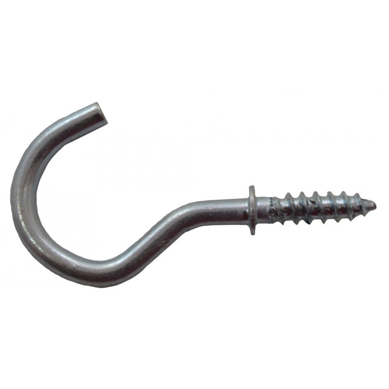 HE31B-P 25mm ZP Shouldered Cup Hook 10 pack - Image 1