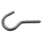100mm x 18mm ZP Steel Screw Hook