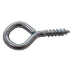 30 x 6mm ZP Steel Screw Eyes 8 Pack