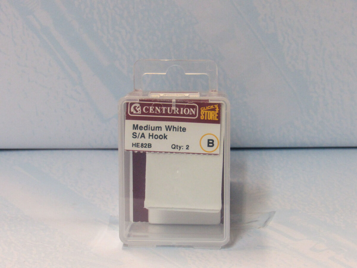 55mm x 30mm Plastic Self Adhesive Hooks 2 pack - Image 2