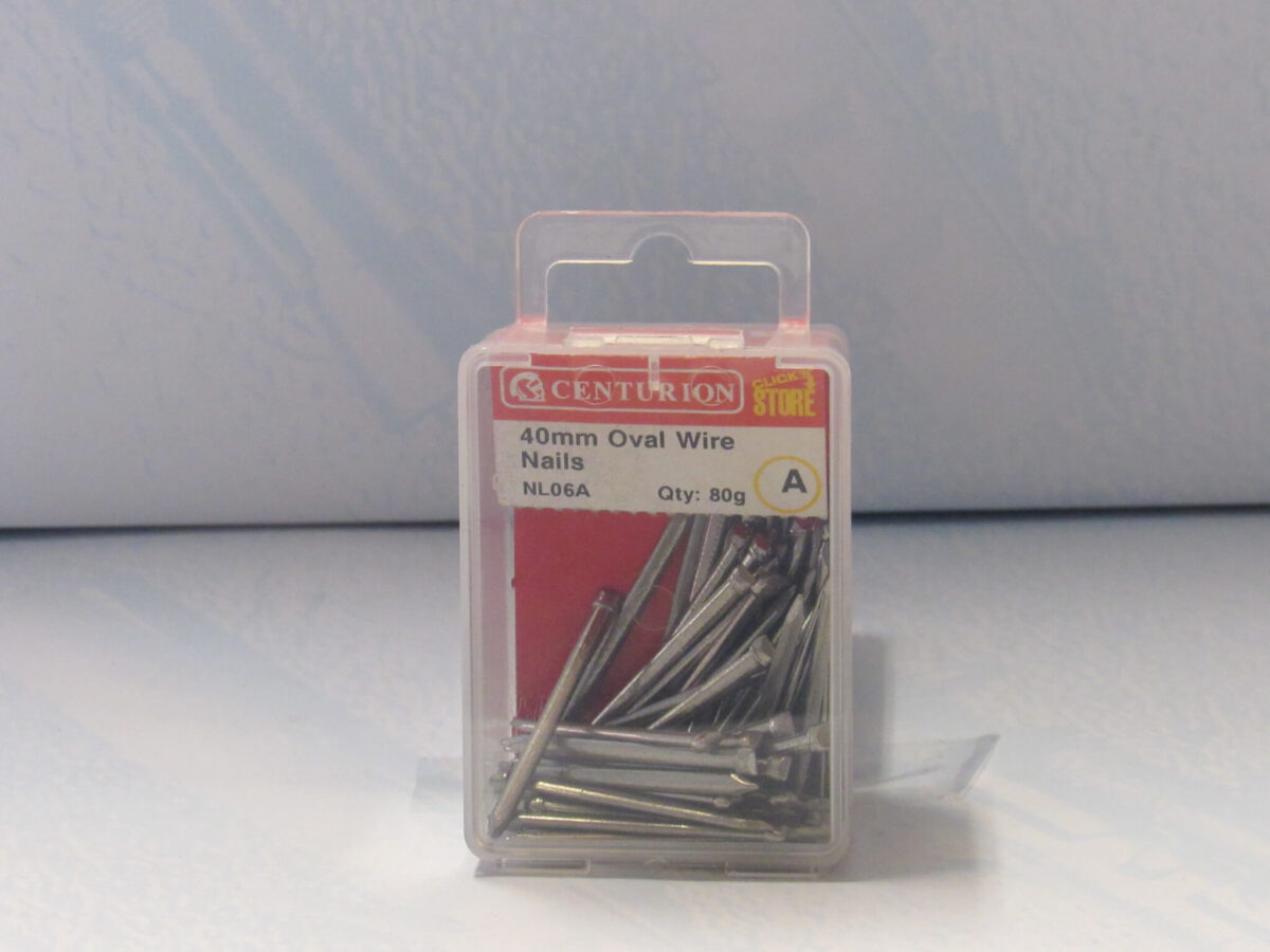 40mm Bright Oval Wire Nails 80g - Image 2