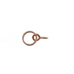 15mm Coppered Picture Screw Rings 6 pack