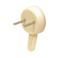 22mm Plastic Hard Wall Picture Hooks 3 pack