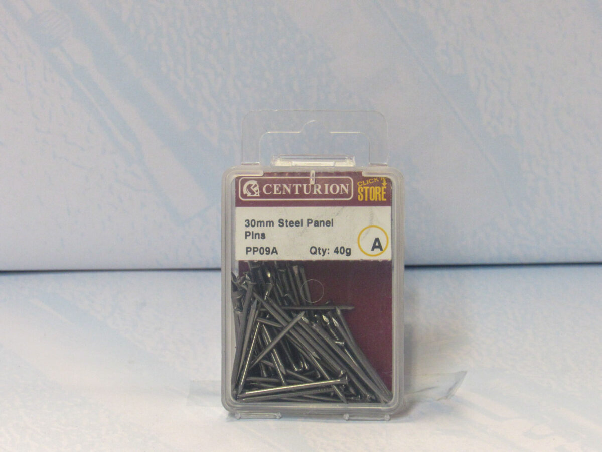 30mm Bright Steel Panel Pins 40g - Image 2