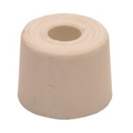 28mm White Plastic Door Stops 2 pack