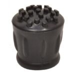 19mm Black Rubber Walking Stick Ferrule 2 pack