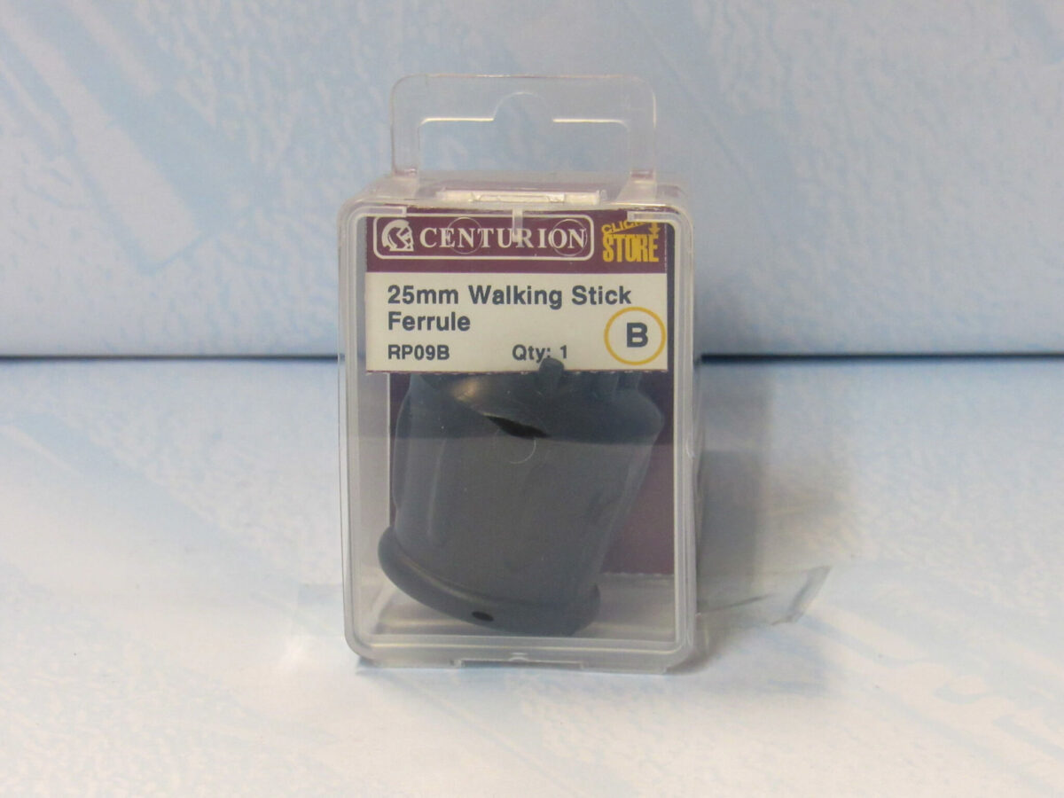 25mm Black Rubber Walking Stick Ferrule - Image 2