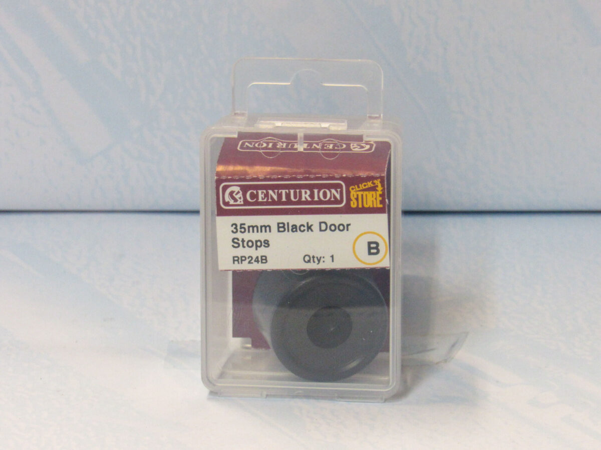 35mm Black Plastic Door Stops - Image 2