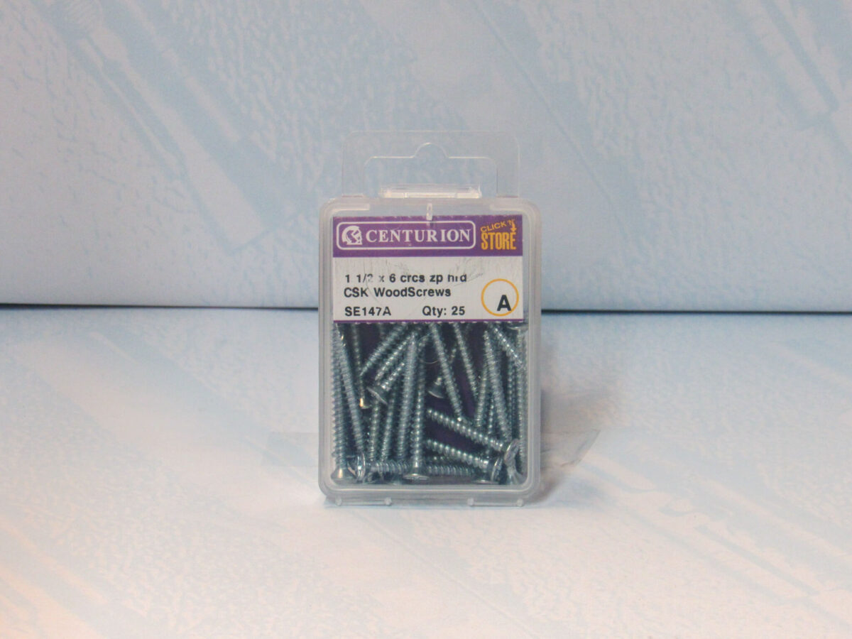 1 1/2" x 6 ZP Twin Woodscrews CSK 25 pack - Image 2