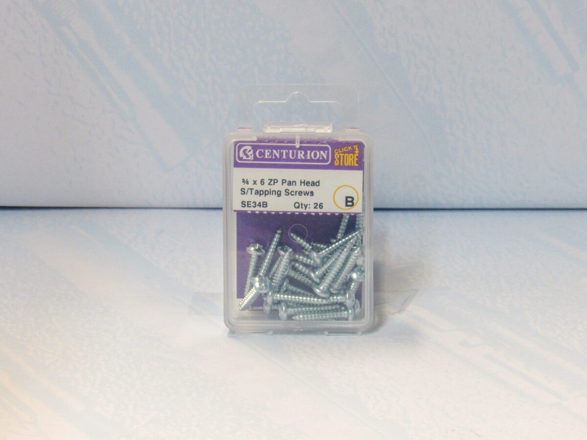 3/4" x 6 ZP Pan Head Self Tapping Screws 26 pack - Image 2