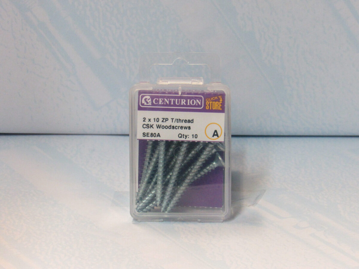 2" x 10 ZP Twin Woodscrews CSK 10 pack - Image 2
