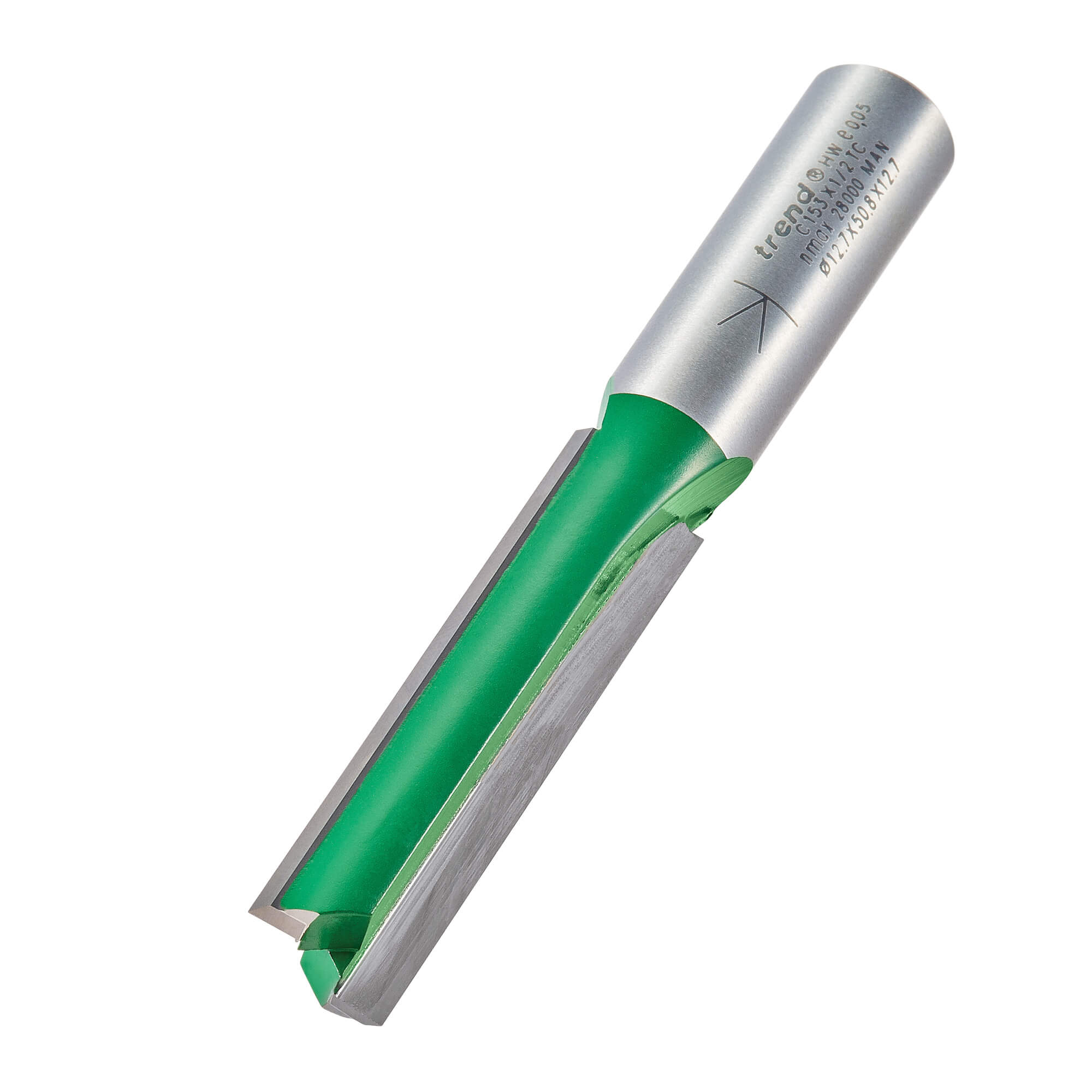 c153x1_2tc_3d1 Trend 12.7mm Dia X 63mm Two Flute Cutter - Image 1