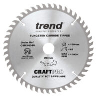 Trend 160mm X 48t X 20mm Craft Blade