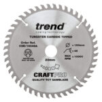 Trend 160mm X 48t X 20mm Thin Kerf Craft Blade