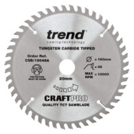 Trend 160mm X 48t X 20mm Thin Kerf Craft Blade