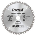 Trend 165mm X 40t X 20mm Craft Blade