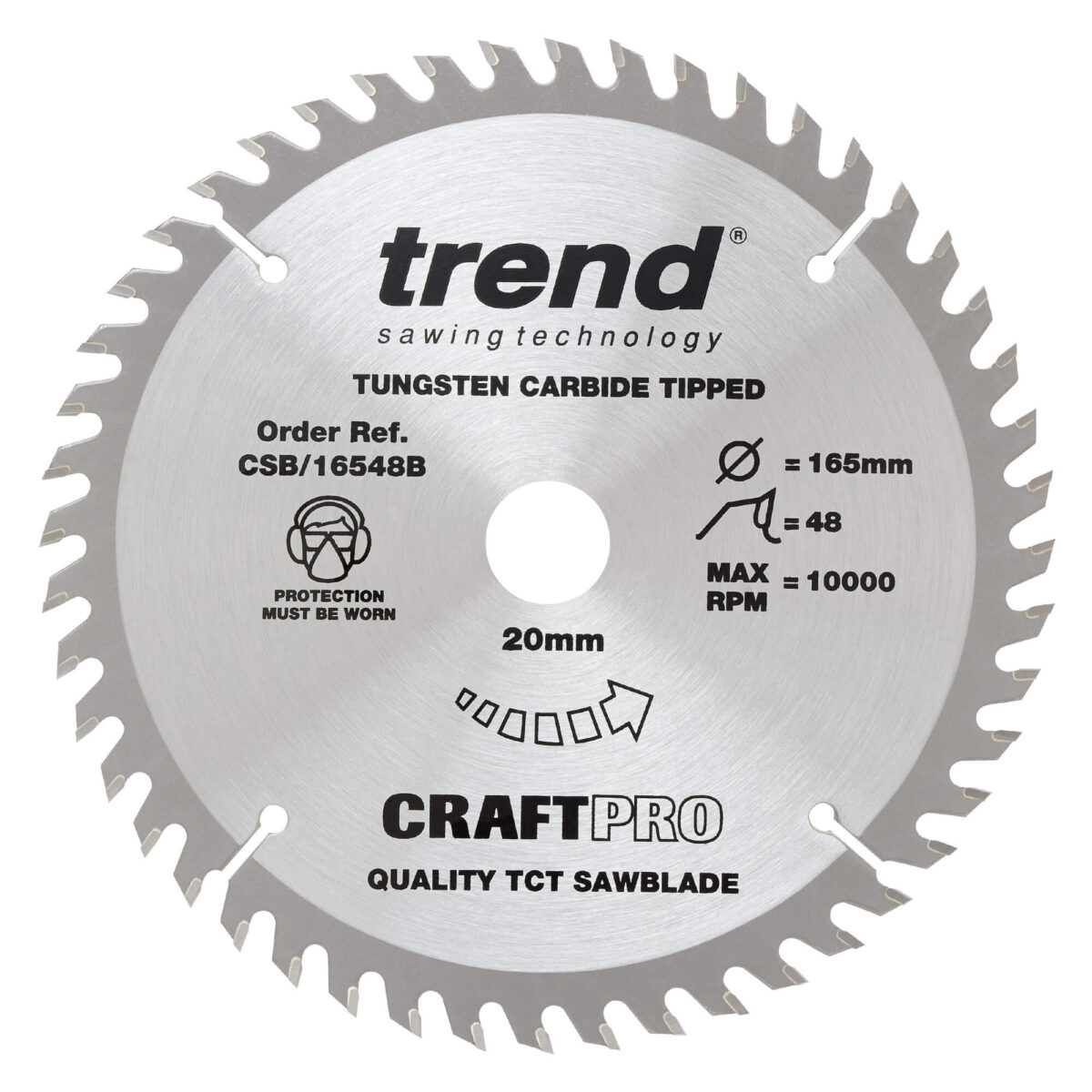 Trend 165mm X 48t X 20mm Craft Blade - Image 2