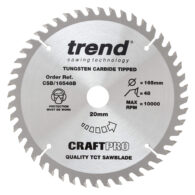 Trend 165mm X 48t X 20mm Craft Blade