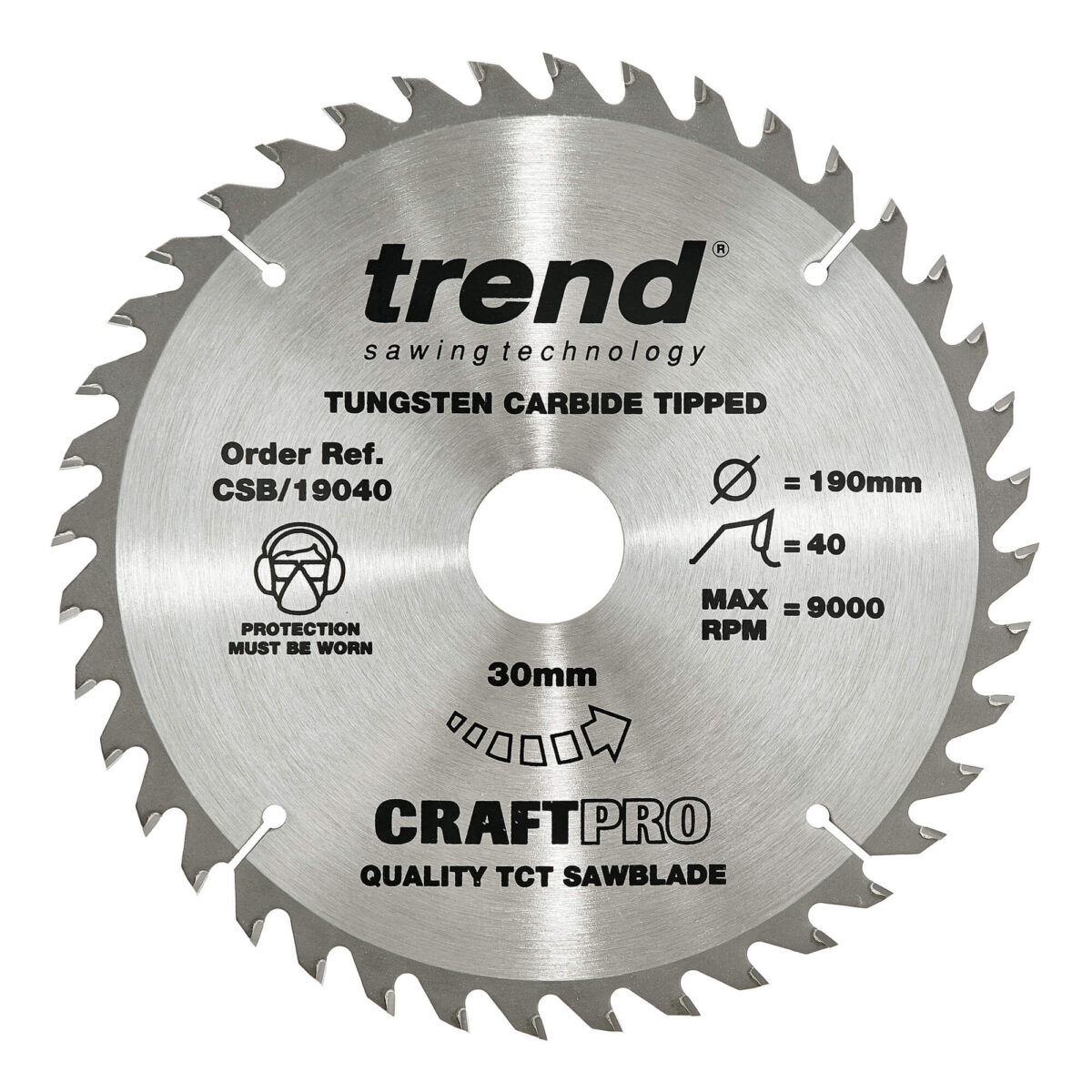 Trend 190mm X 40t X 30mm Craft Blade - Image 2