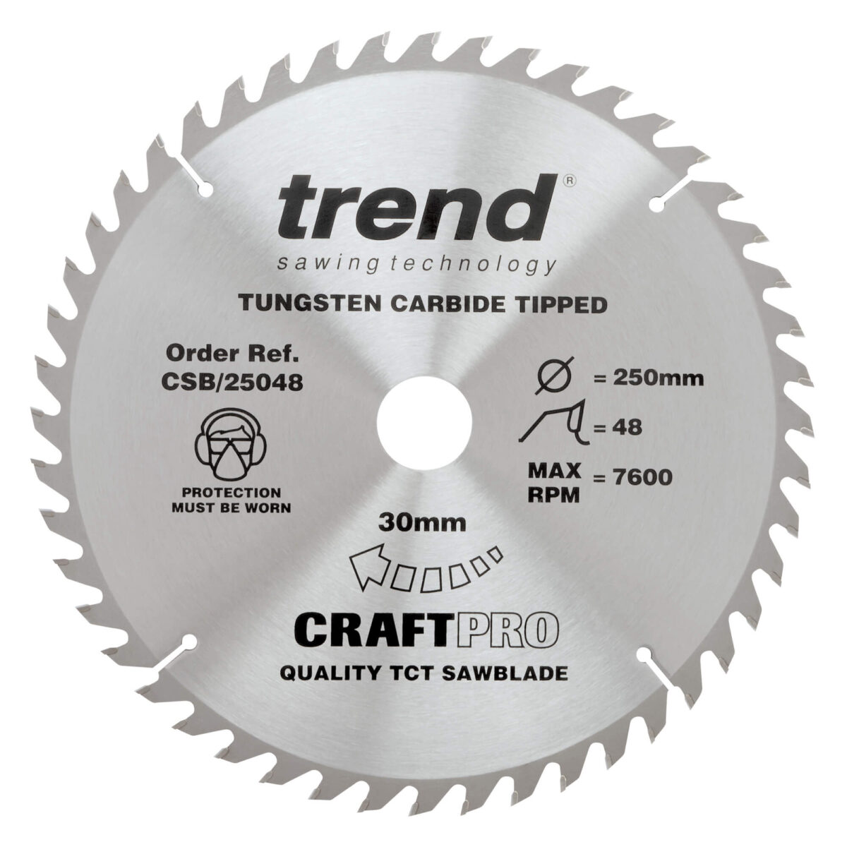 Trend 250mm X 48t X 30mm Craft Blade - Image 2
