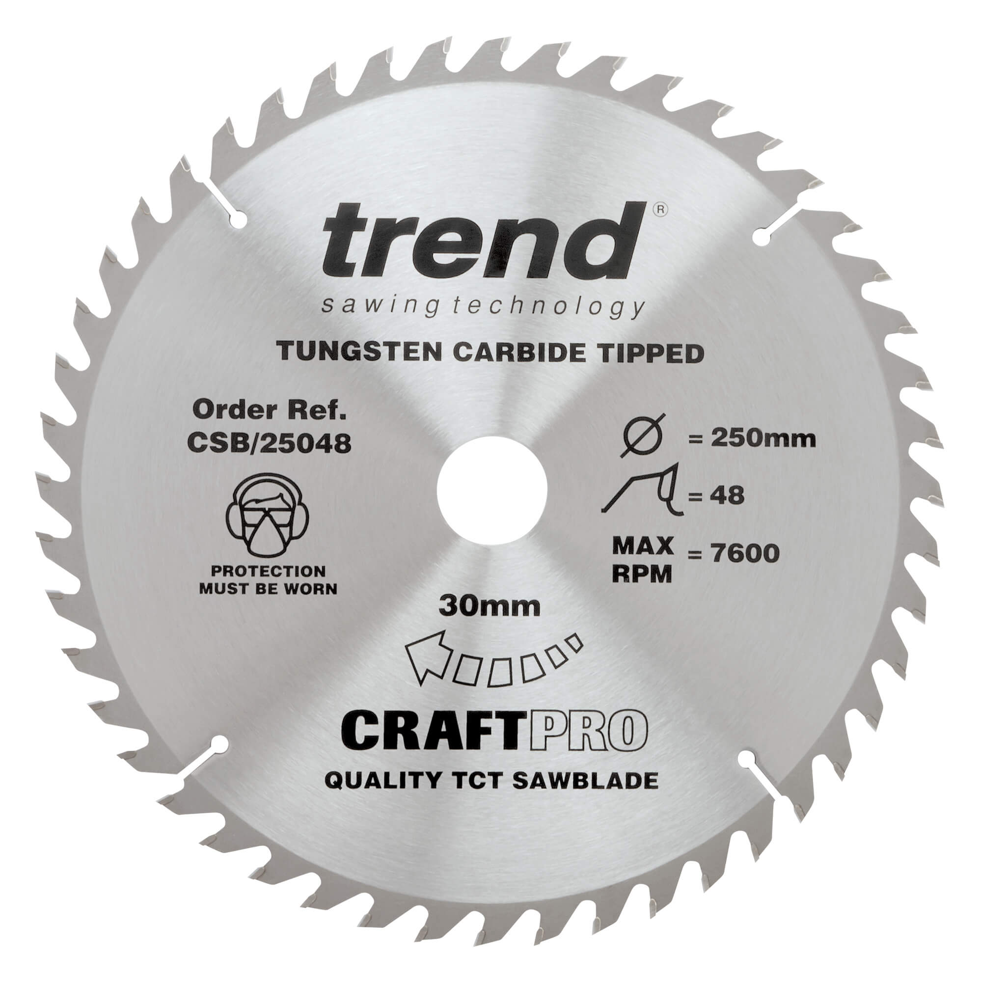 csb_25048_main Trend 250mm X 48t X 30mm Craft Blade - Image 1