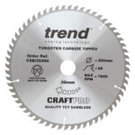 Trend 250mm X 60t X 30mm Craft Blade
