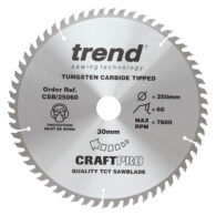 Trend 250mm X 60t X 30mm Craft Blade