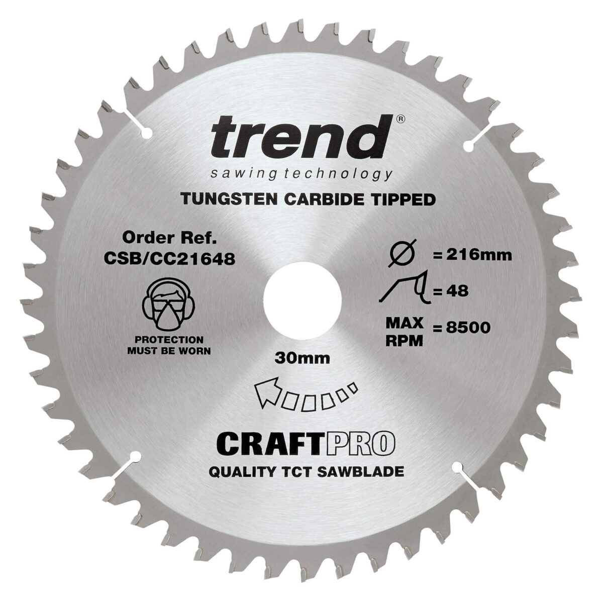Trend 216mm X 48t X 30mm Craft Blade Cc - Image 2