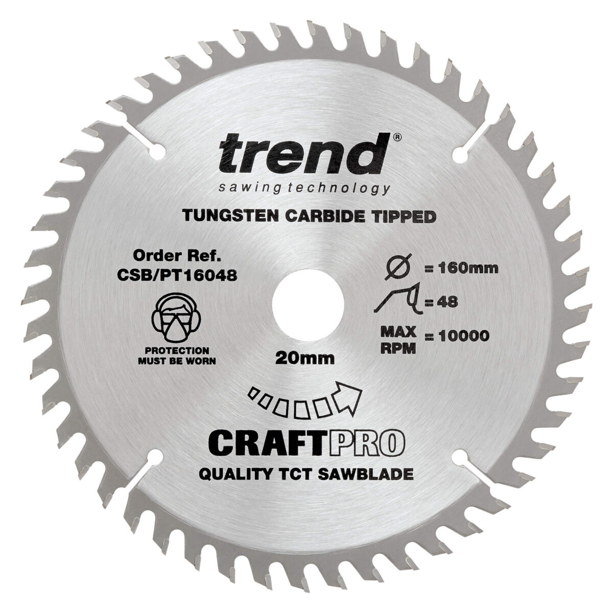 Trend 160 X 48t X 20mm Craft Blade Pt Tcp - Image 2